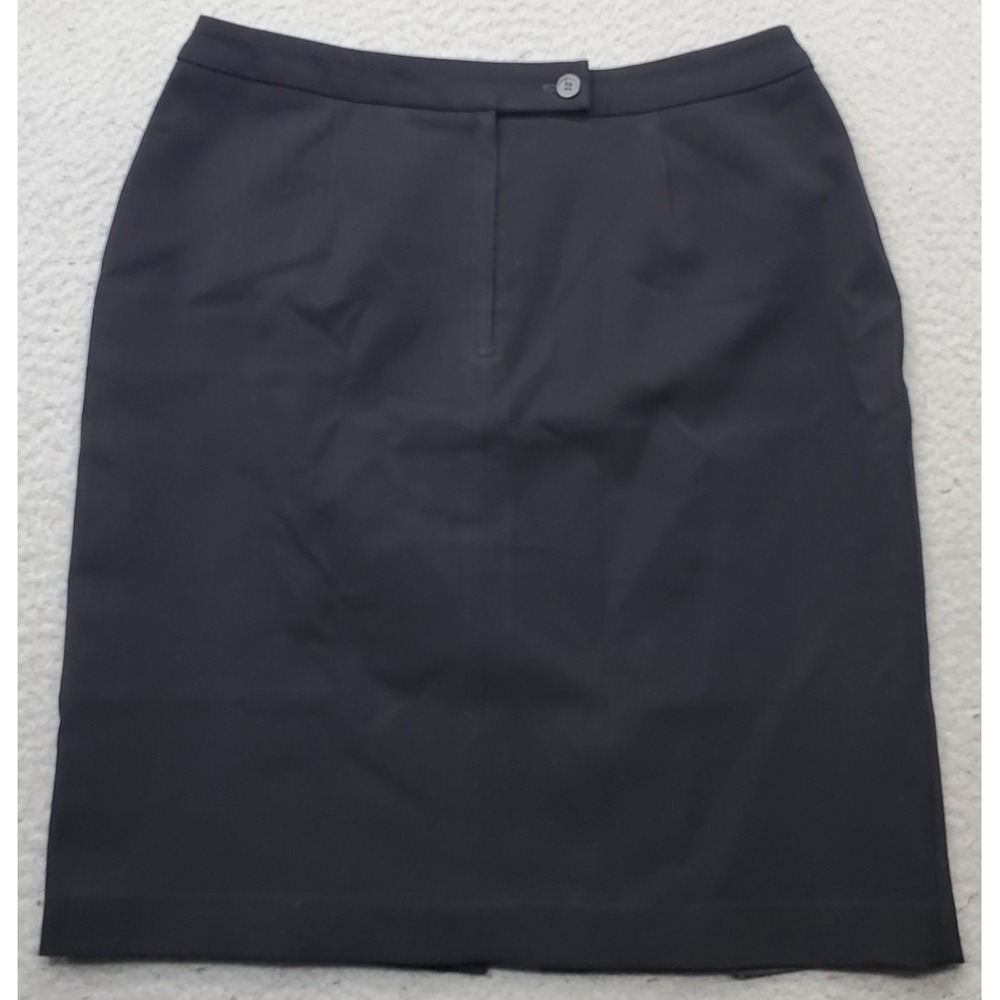 Axcess Straight & Pencil Skirt Womens Size‎ 10 Black Stretch Lined Vented Back